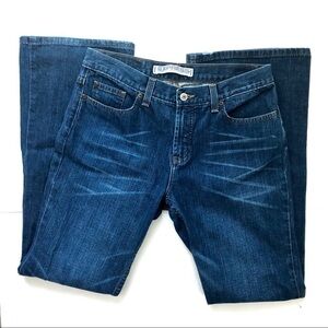 Express Precision Fit Riot Siren Medium Wash 100% Cotton Denim Bootcut Jeans 10